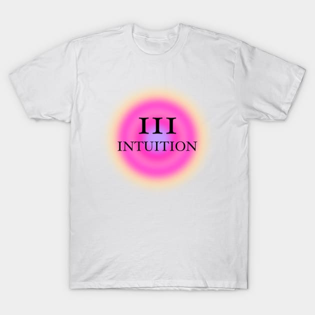 111 Angel Numbers Intuition Glowing Aura T-Shirt by Scarlett Blue